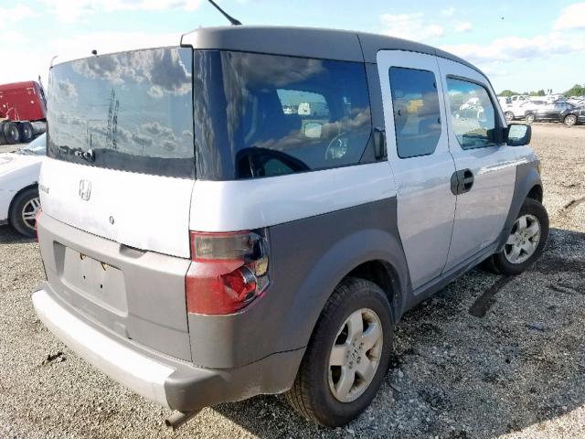 5J6YH28694L016065 - 2004 HONDA ELEMENT EX SILVER photo 4