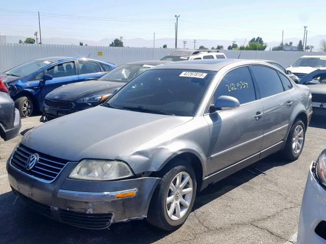 WVWPD63B94P332809 - 2004 VOLKSWAGEN PASSAT GLS GRAY photo 2