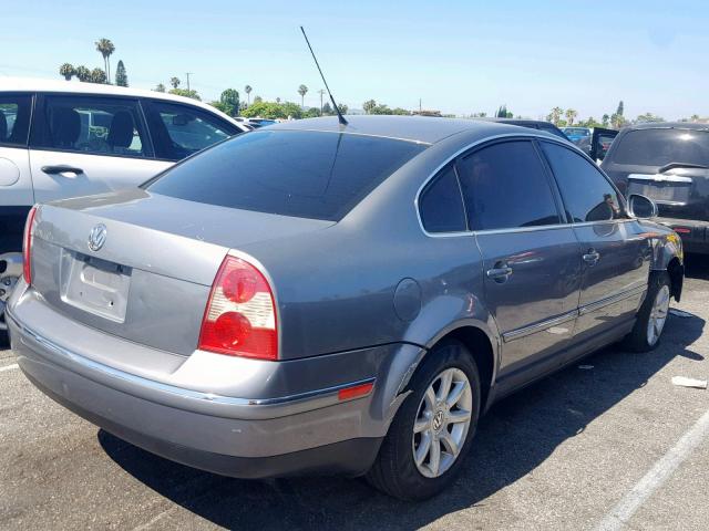 WVWPD63B94P332809 - 2004 VOLKSWAGEN PASSAT GLS GRAY photo 4