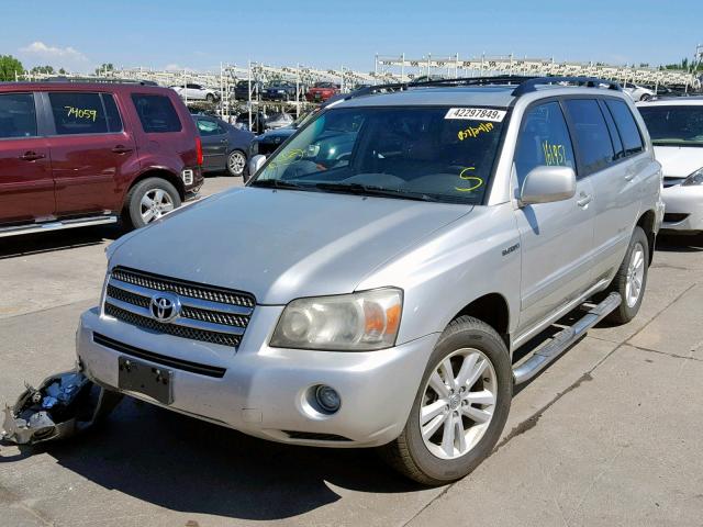 JTEEW21A370034754 - 2007 TOYOTA HIGHLANDER SILVER photo 2