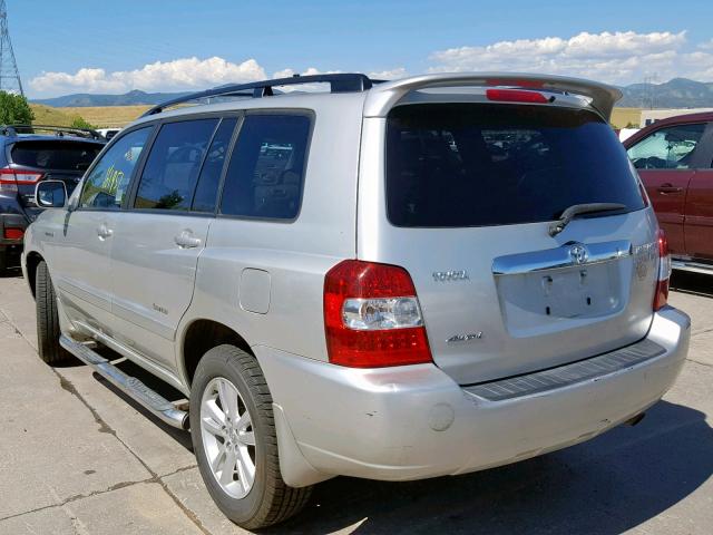 JTEEW21A370034754 - 2007 TOYOTA HIGHLANDER SILVER photo 3