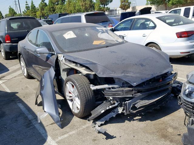 5YJSA1H12EFP49755 - 2014 TESLA MODEL S رمادي صورة 1