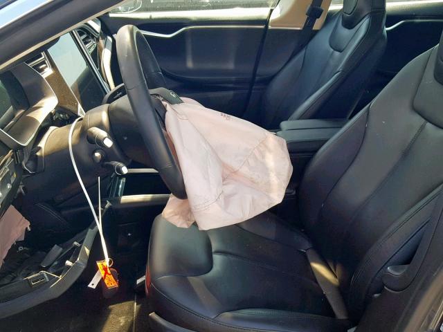 5YJSA1H12EFP49755 - 2014 TESLA MODEL S رمادي صورة 5