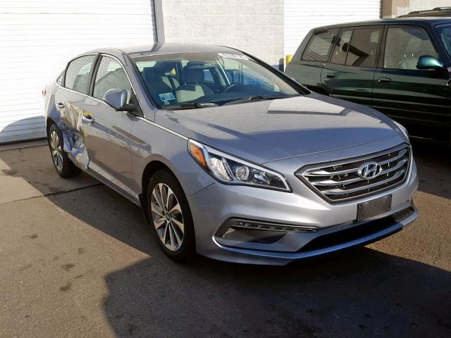 5NPE34AF4FH140751 - 2015 HYUNDAI SONATA SPO SILVER photo 1