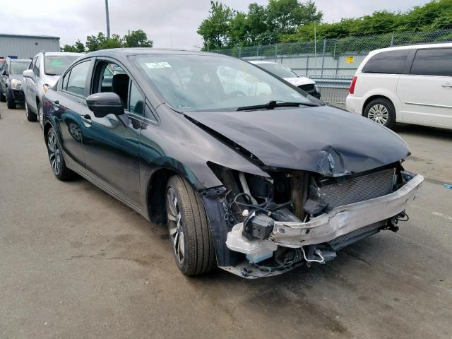 2HGFB2F97EH500750 - 2014 HONDA CIVIC EXL BROWN photo 1