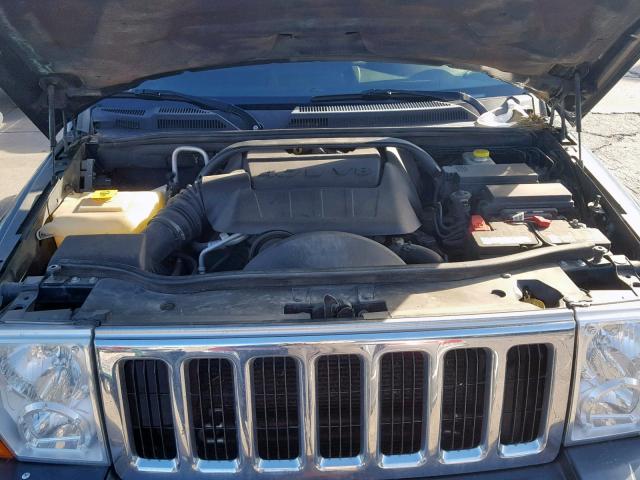 1J8HG48N08C163384 - 2008 JEEP COMMANDER GRAY photo 7