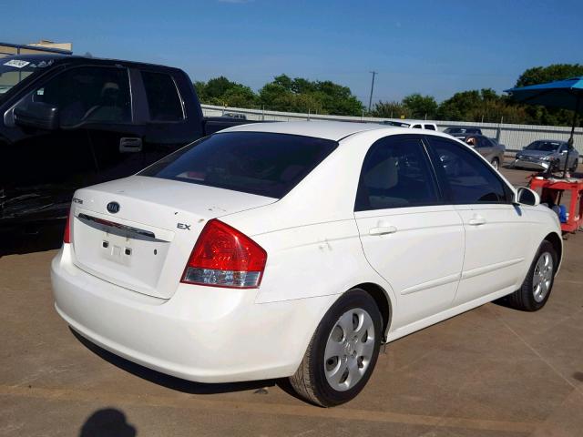 KNAFE121885535743 - 2008 KIA SPECTRA EX WHITE photo 4