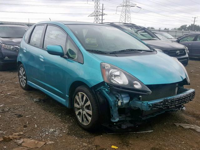 JHMGE8H59CC023745 - 2012 HONDA FIT SPORT BLUE photo 1