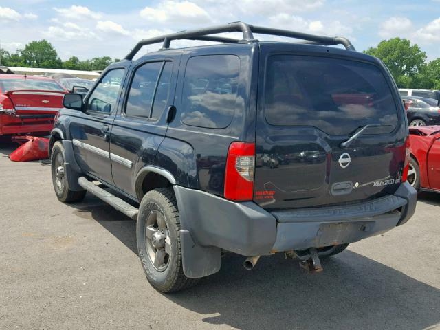 5N1ED28Y22C576170 - 2002 NISSAN XTERRA XE BLACK photo 3