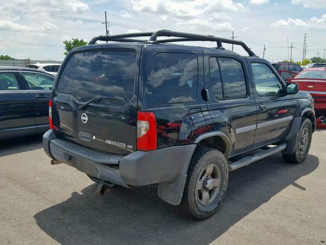 5N1ED28Y22C576170 - 2002 NISSAN XTERRA XE BLACK photo 4