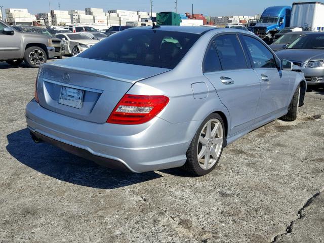 WDDGF4HB2DA767915 - 2013 MERCEDES-BENZ C 250 BLUE photo 4