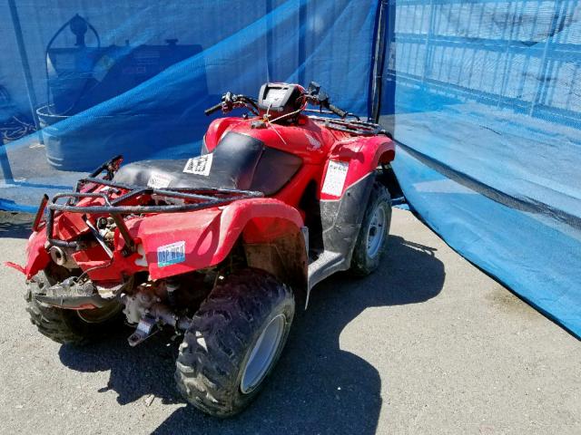 1HFTE387XC4004092 - 2012 HONDA TRX500 FE RED photo 4