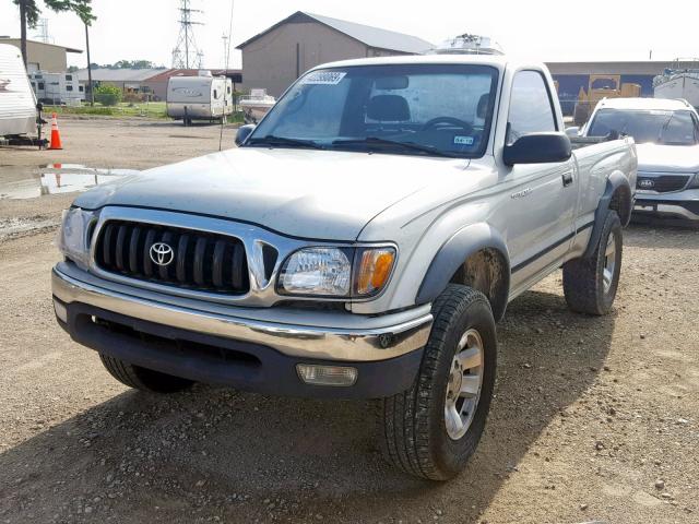 5TENM92N42Z894322 - 2002 TOYOTA TACOMA PRE SILVER photo 2