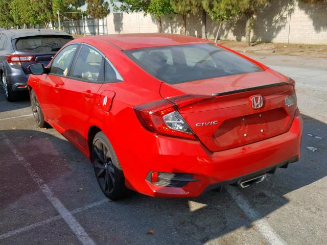 2HGFC2F82KH544526 - 2019 HONDA CIVIC SPOR RED photo 3