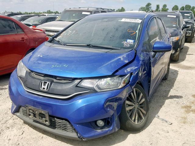 3HGGK5G74HM702325 - 2017 HONDA FIT EX BLUE photo 2