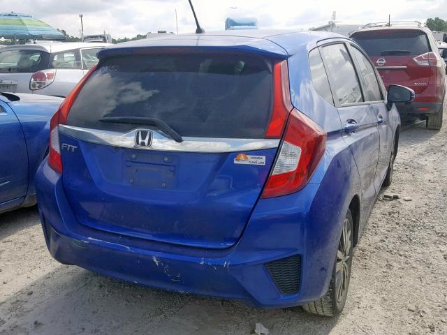 3HGGK5G74HM702325 - 2017 HONDA FIT EX BLUE photo 4