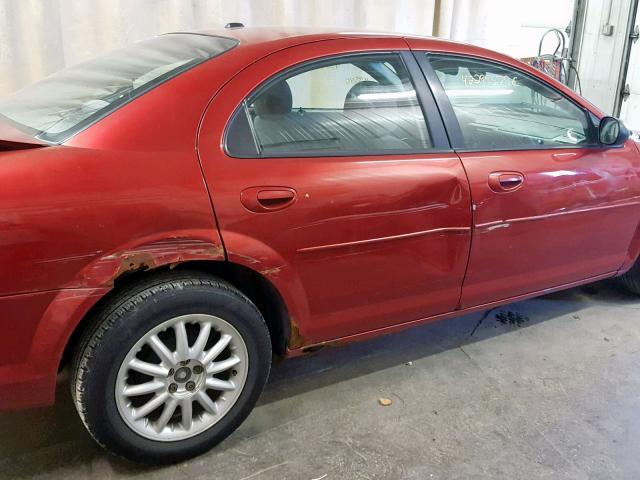 1B3EL46XX6N224043 - 2006 DODGE STRATUS SX RED photo 10