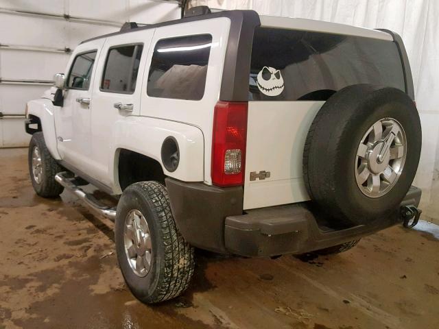 5GTDN136868106465 - 2006 HUMMER H3 WHITE photo 3