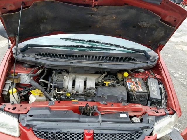 1B4GP45G3YB599898 - 2000 DODGE CARAVAN SE RED photo 7