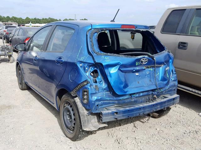 VNKKTUD34GA065442 - 2016 TOYOTA YARIS L BLUE photo 3