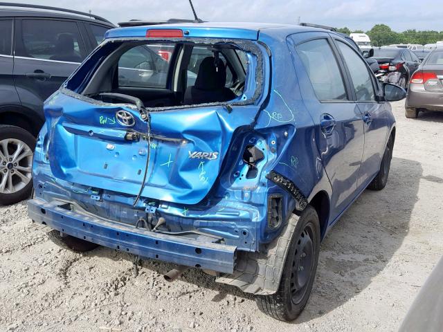 VNKKTUD34GA065442 - 2016 TOYOTA YARIS L BLUE photo 4