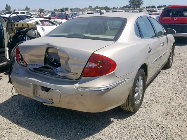 2G4WC582881369947 - 2008 BUICK LACROSSE C GOLD photo 4