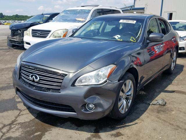 JN1BY1ARXCM390870 - 2012 INFINITI M37 X GRAY photo 2