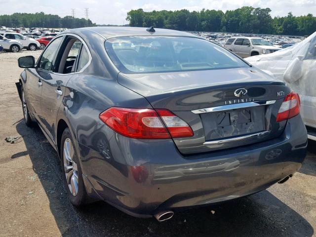 JN1BY1ARXCM390870 - 2012 INFINITI M37 X GRAY photo 3