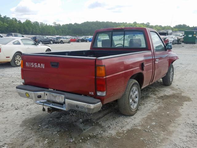 1N6SD11SXTC324401 - 1996 NISSAN TRUCK BASE RED photo 4