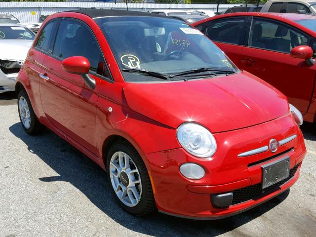 3C3CFFDR4CT120435 - 2012 FIAT 500 POP RED photo 1