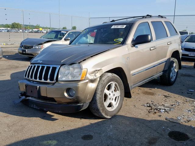 1J4HR58N56C159751 - 2006 JEEP GRAND CHER TAN photo 2