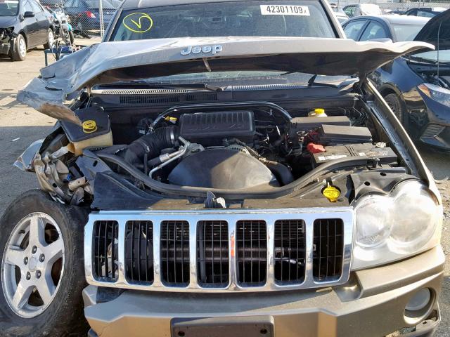 1J4HR58N56C159751 - 2006 JEEP GRAND CHER TAN photo 7