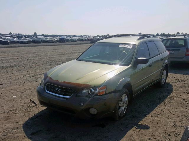 4S4BP61C957339284 - 2005 SUBARU LEGACY OUT GREEN photo 2