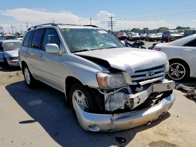 JTEDP21A360125269 - 2006 TOYOTA HIGHLANDER SILVER photo 1