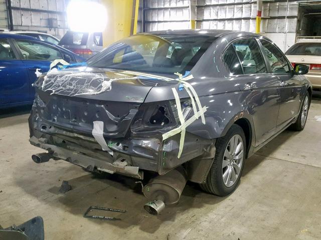 1HGCP3F8XCA032655 - 2012 HONDA ACCORD EXL BLUE photo 4