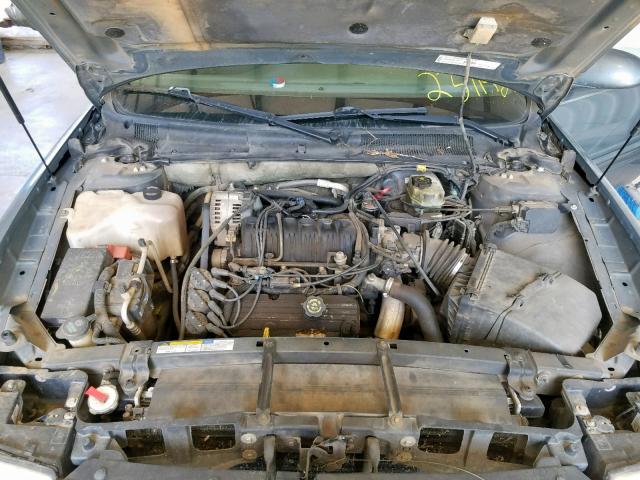 1G4HP54K114237142 - 2001 BUICK LESABRE CU BLUE photo 7