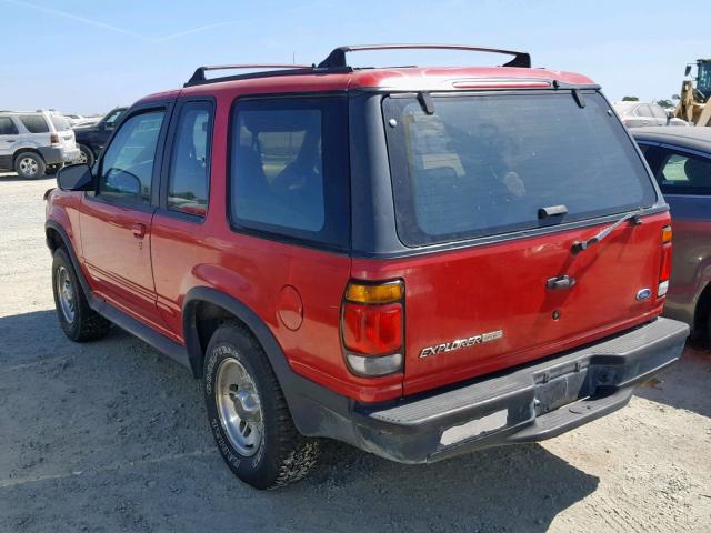 1FMCU22X9SUC21546 - 1995 FORD EXPLORER RED photo 3