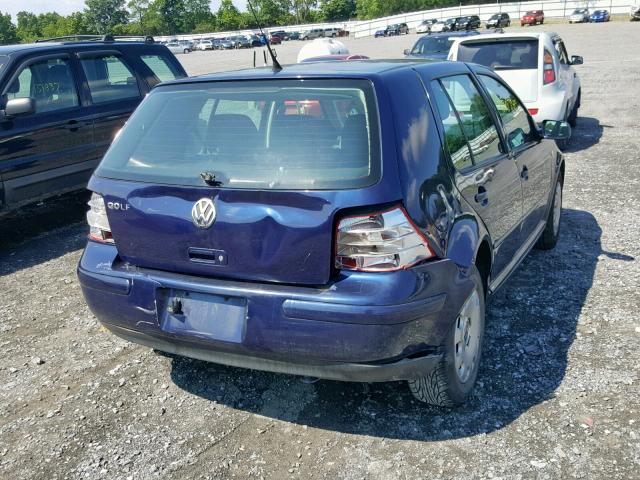 9BWFK61J934054270 - 2003 VOLKSWAGEN GOLF GL BLUE photo 4