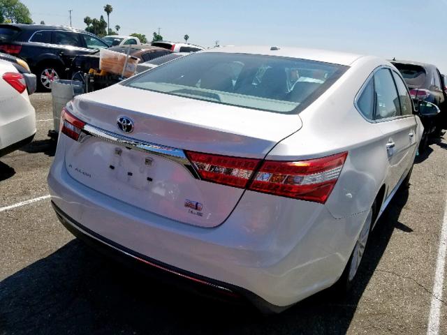 4T1BD1EB1EU023926 - 2014 TOYOTA AVALON HYB WHITE photo 4