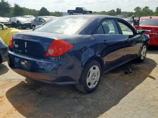 1G2ZF57B284274710 - 2008 PONTIAC G6 VALUE L BLUE photo 4