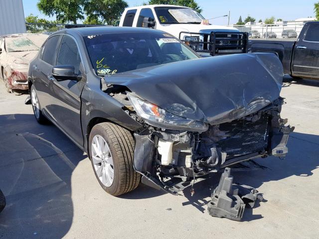 1HGCR2F85DA185143 - 2013 HONDA ACCORD EXL GRAY photo 1