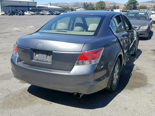 JHMCP26459C013660 - 2009 HONDA ACCORD LXP GRAY photo 4