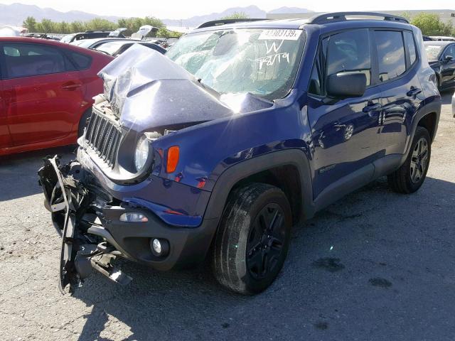 ZACCJBAB6JPH83262 - 2018 JEEP RENEGADE S BLUE photo 2