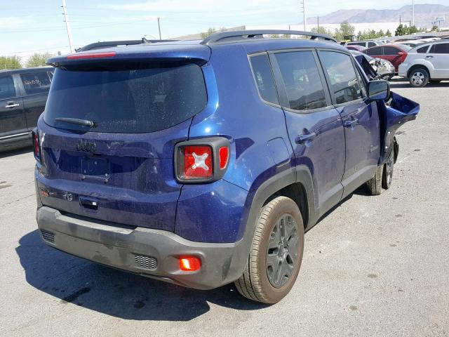 ZACCJBAB6JPH83262 - 2018 JEEP RENEGADE S BLUE photo 4