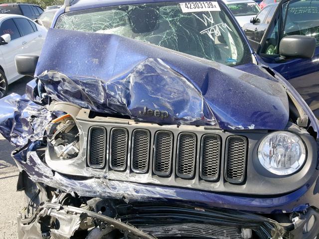 ZACCJBAB6JPH83262 - 2018 JEEP RENEGADE S BLUE photo 7