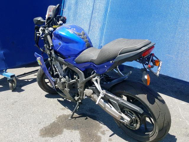 MLHRC7419E5000256 - 2014 HONDA CBR650 F BLUE photo 3