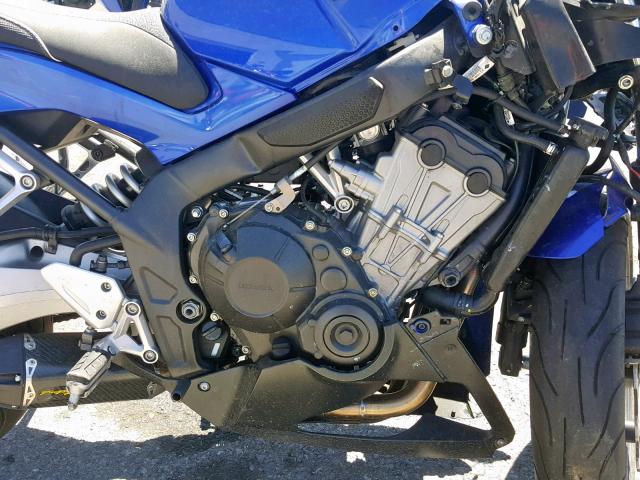 MLHRC7419E5000256 - 2014 HONDA CBR650 F BLUE photo 7