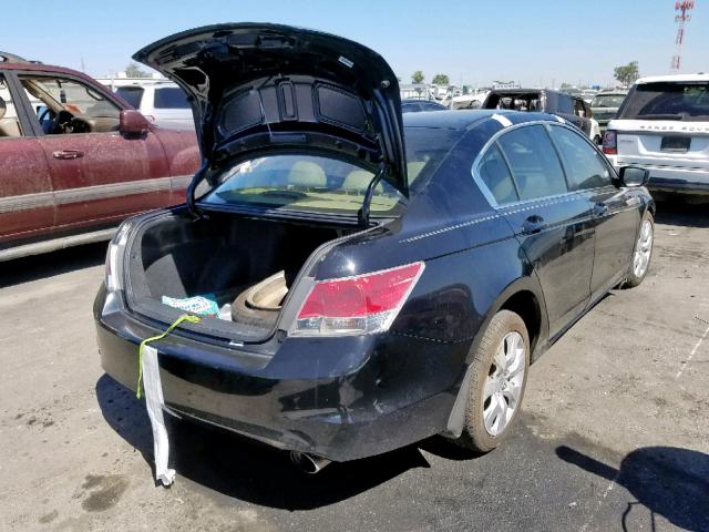 JHMCP26808C020839 - 2008 HONDA ACCORD EXL BLACK photo 4