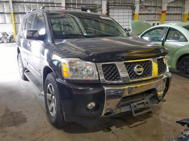 5N1AA08C57N720810 - 2007 NISSAN ARMADA SE BLACK photo 1