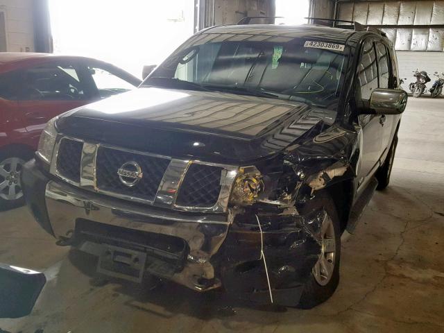 5N1AA08C57N720810 - 2007 NISSAN ARMADA SE BLACK photo 2